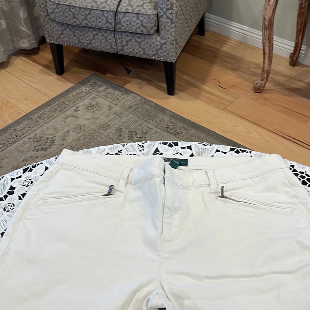 Ralph Lauren casual cream color pants - Picture 2 of 6